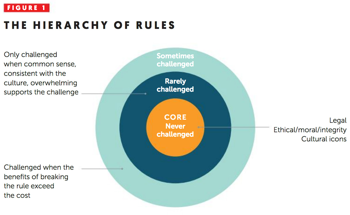 The hierarchy of rules insights