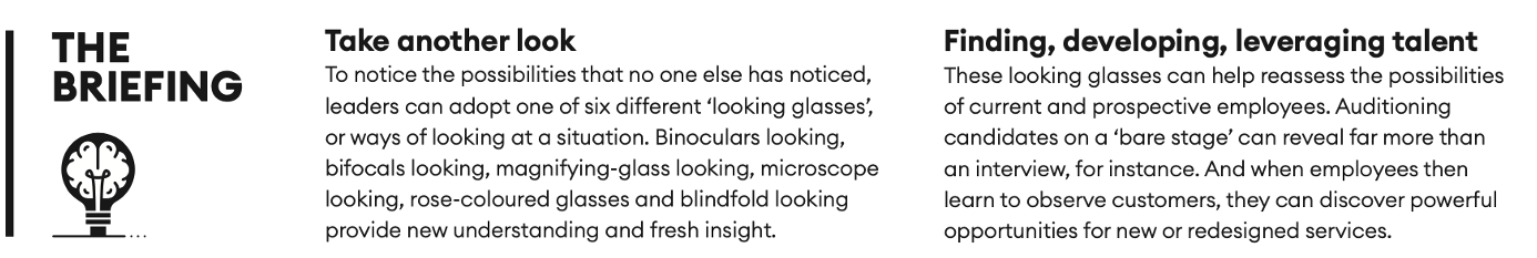 Six looking glasses In brief